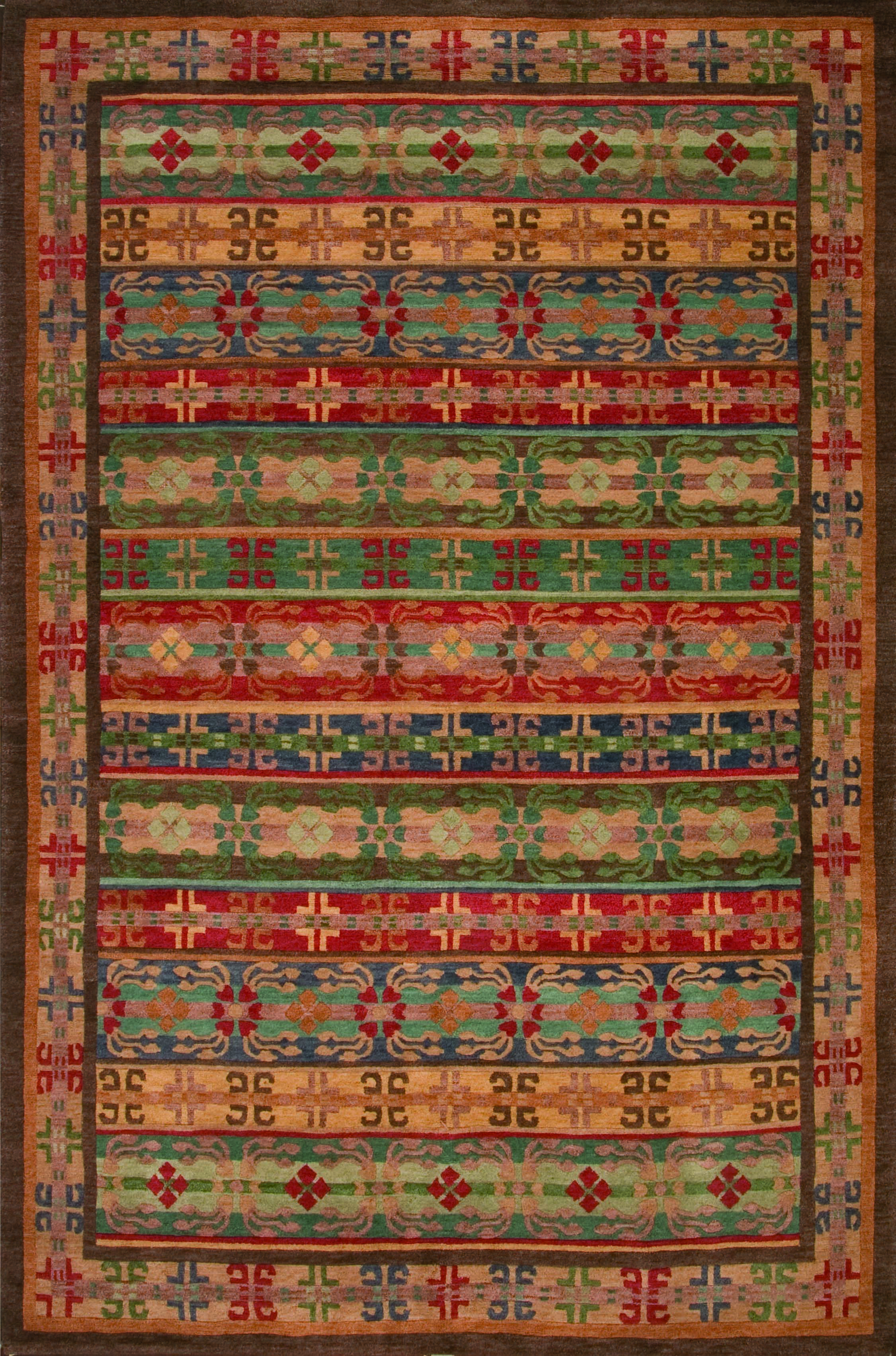 Trellis Earthtone Tibetan Oversized, Oversized Area Rugs