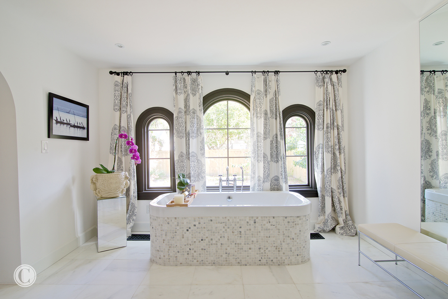 Home renovation, San Marco – Master Bath, ©Wally Sears Photography