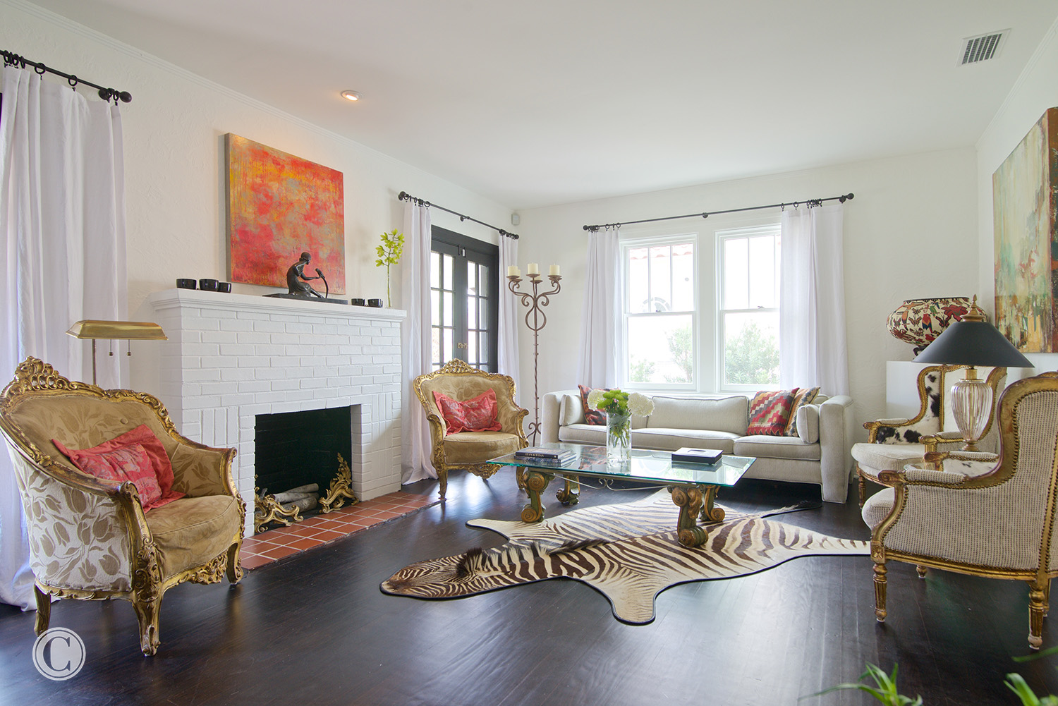 Home renovation – Living Room, San Marco, Jacksonville, FL ©Wally Sears Photography