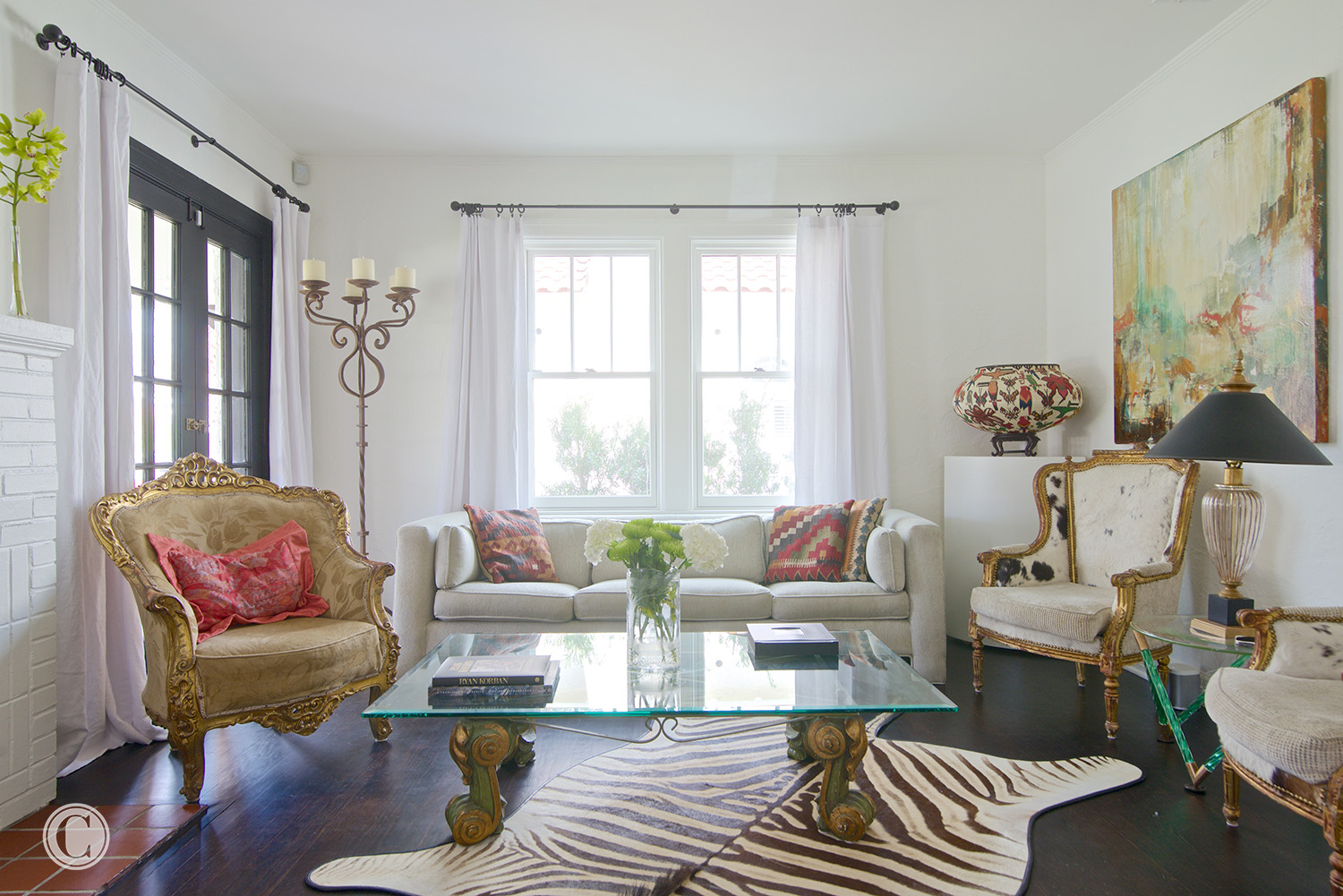 Home renovation – Living Room, San Marco, Jacksonville, FL ©Wally Sears Photography