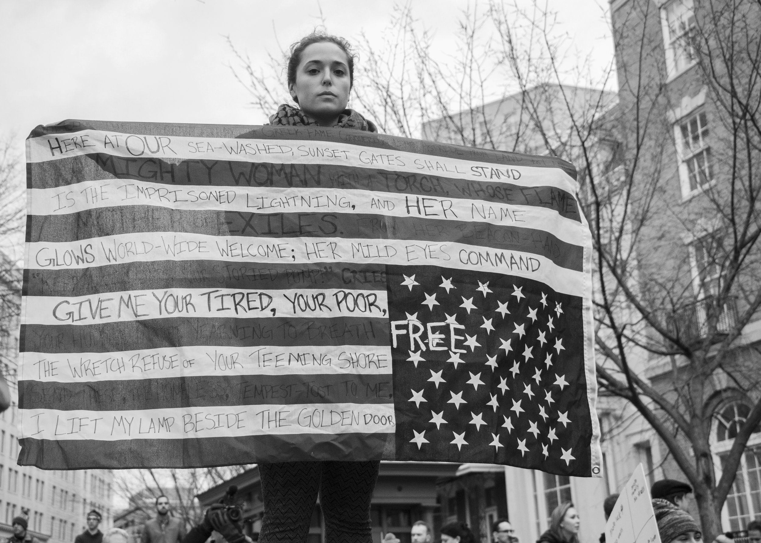 Travel Ban Protester