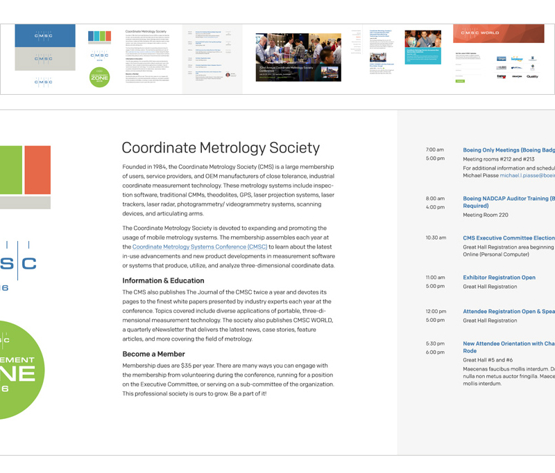 An Element Collage uses the design direction that was established in the Visual Inventory and creates a visual language, including color, typography, and other design elements.