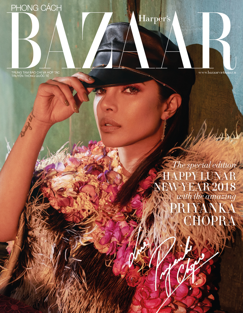 02/2018 Editorial for Harper's BAZAAR Vietnam/ cover story featuring Priyanka Chopra /photographed by Greg Swales.