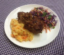 Anna Caldwell & Stacey Wood Meatloaf with Country Mash & Salad Beef + Lamb NZ Magic Mince