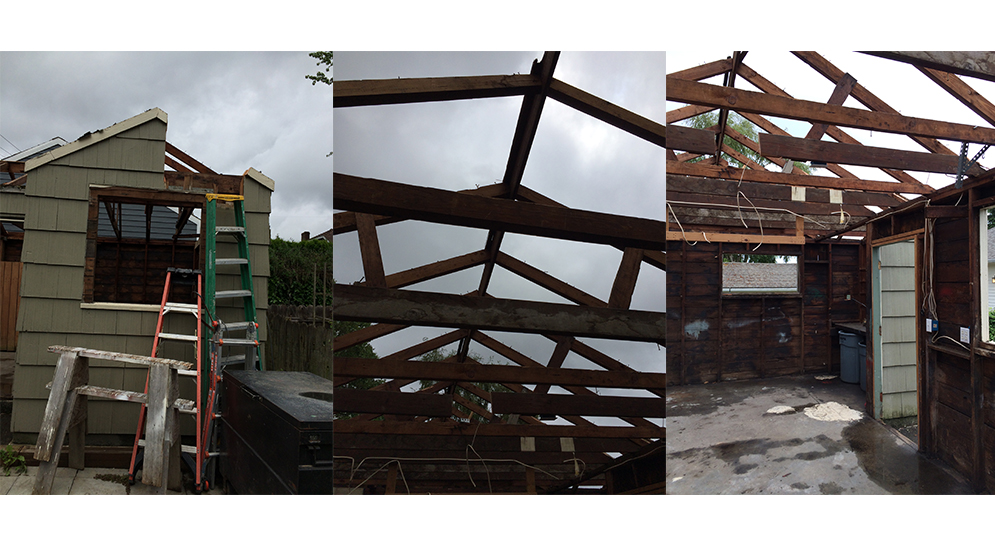 Raise the roof..and then dismantle and recycle it. 
