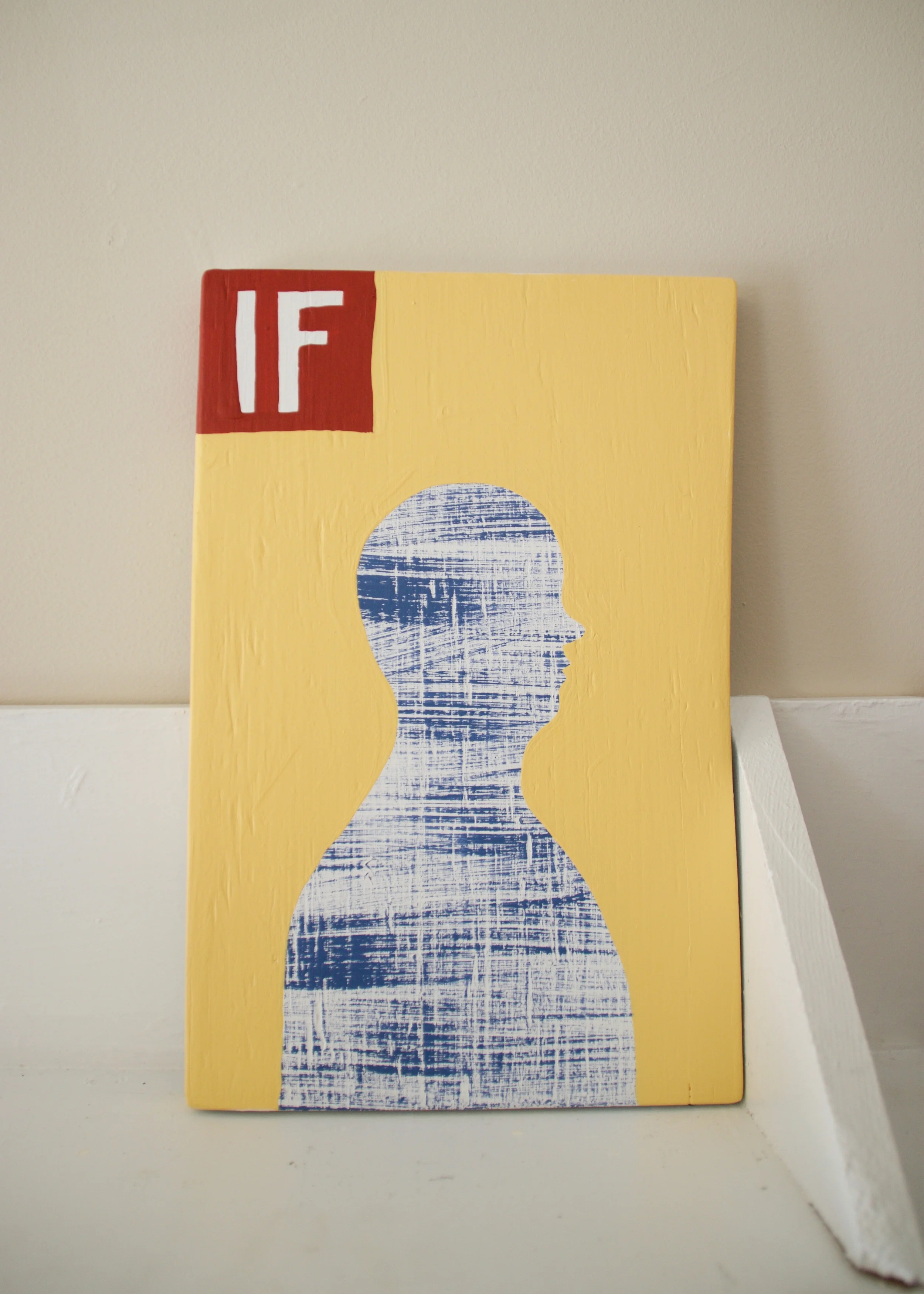 If Magazine , 2016 acrylic, wood | 13 ¼ x 8 ¾ in. 