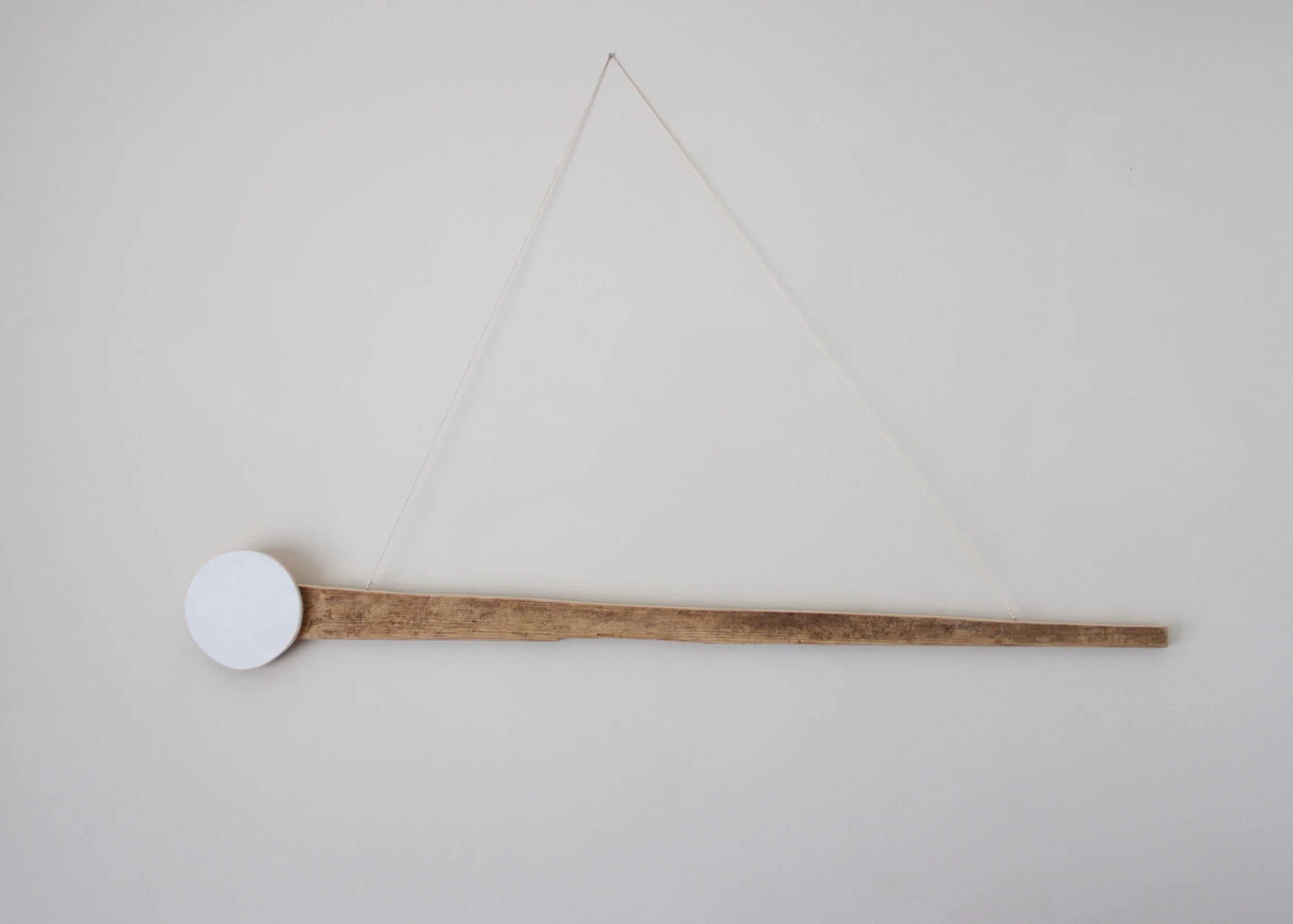 South Facing White Comet , 2016 acrylic, wood | 6 x 48 in.