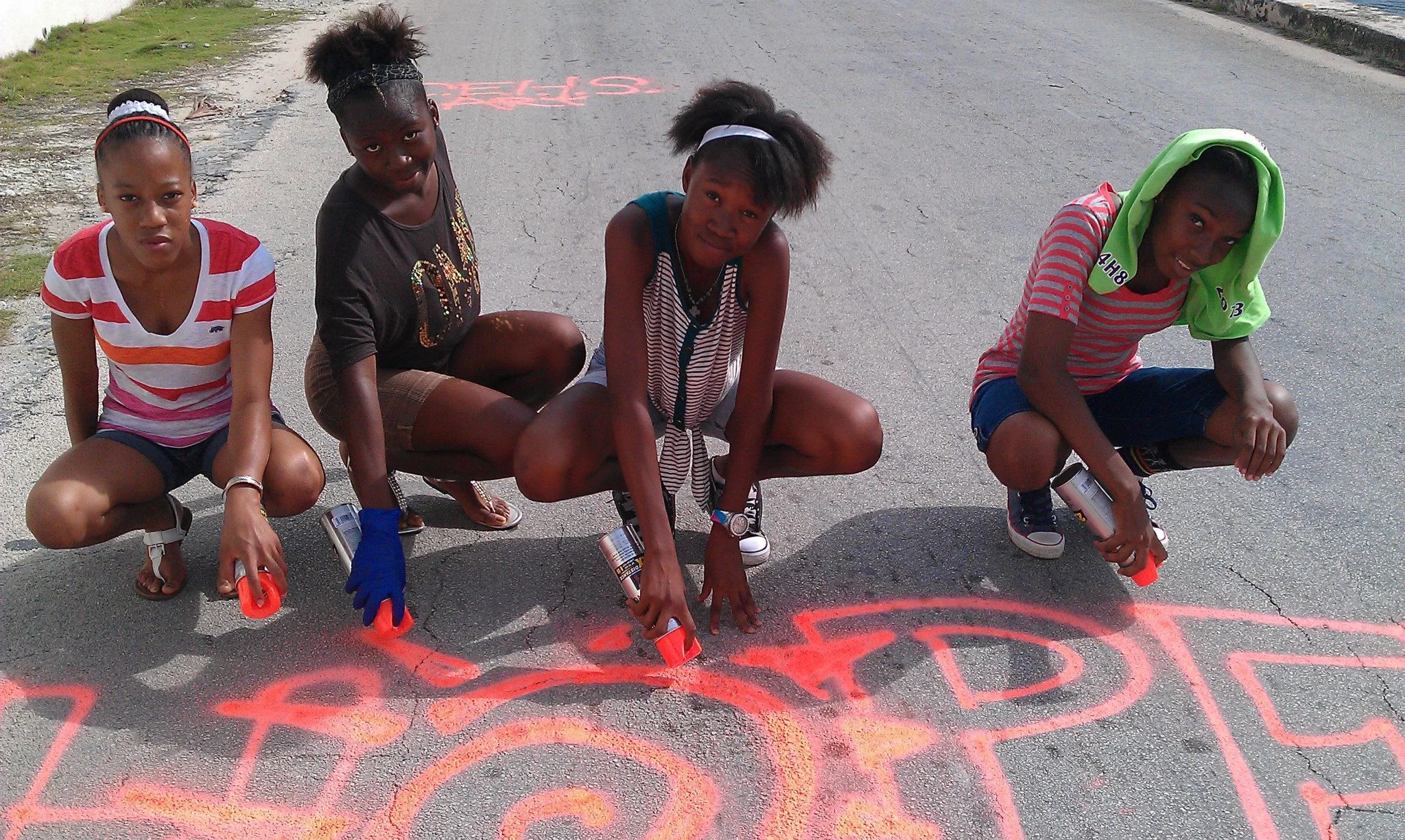  My assistants for the Ride for Hope project. 