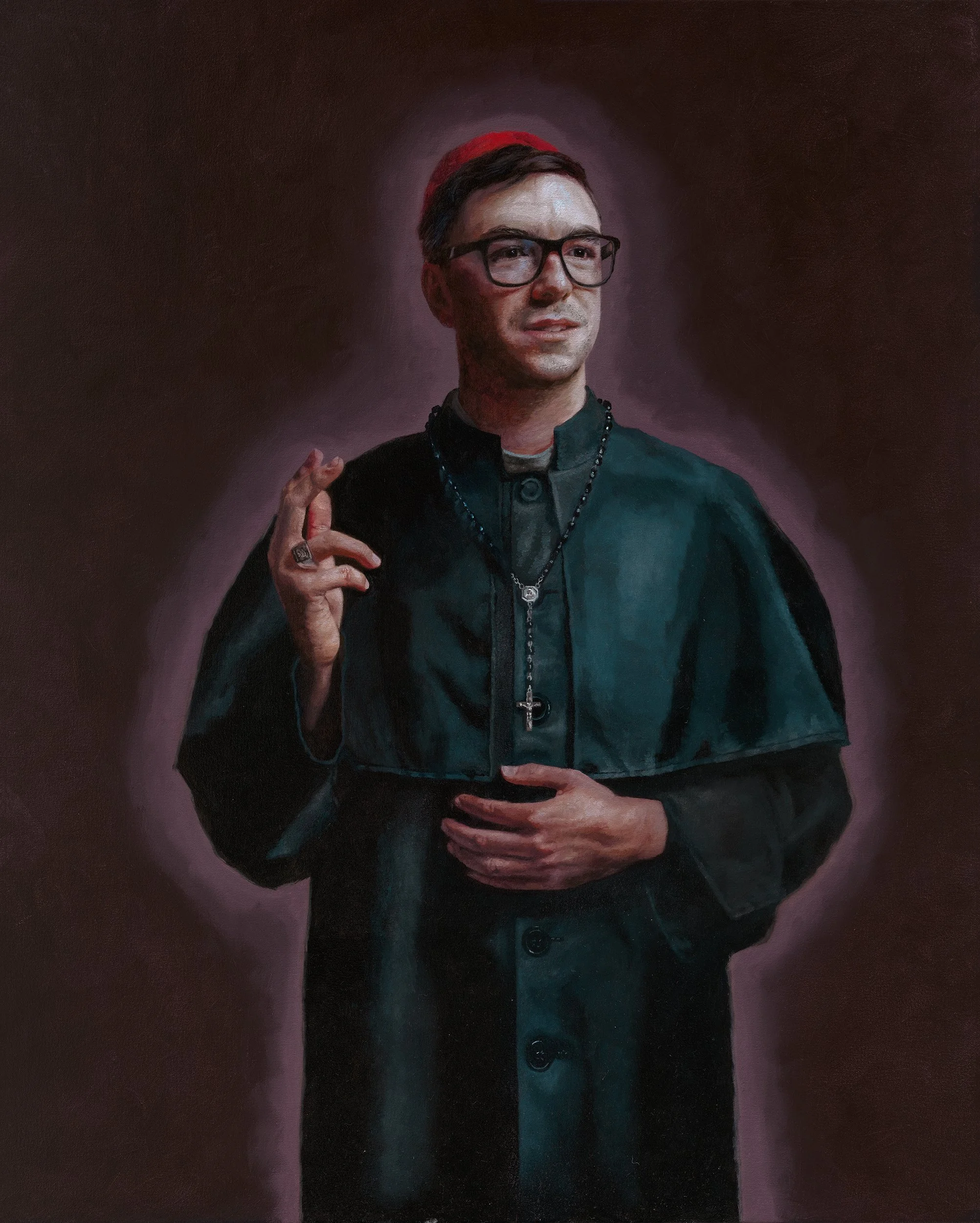Saint Romero  
Oil on Canvas  
100cm x 80cm  
Private Collection  