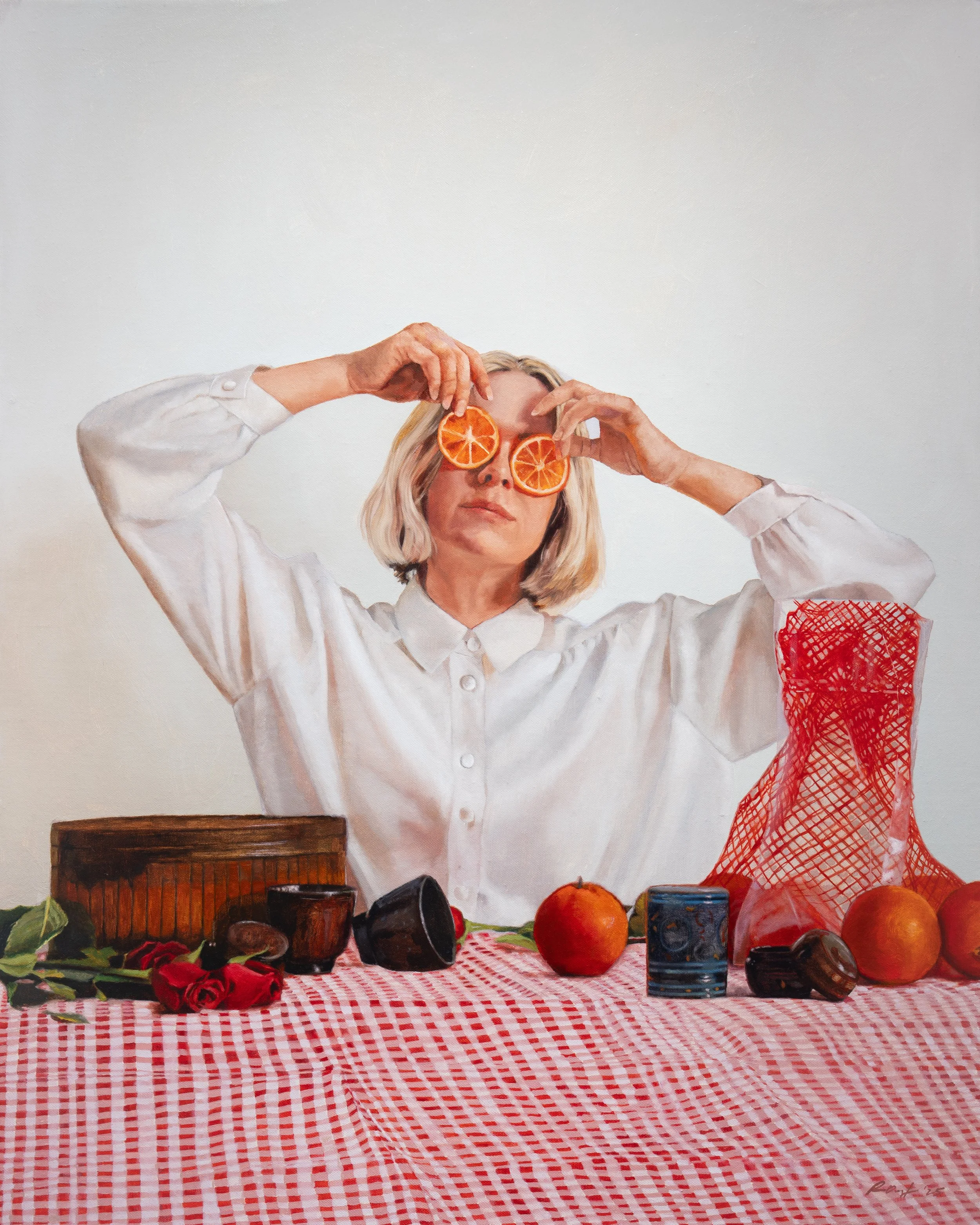 Now You See Me  
Oil on linen  
70cm x 67cm  
Sold (framed)