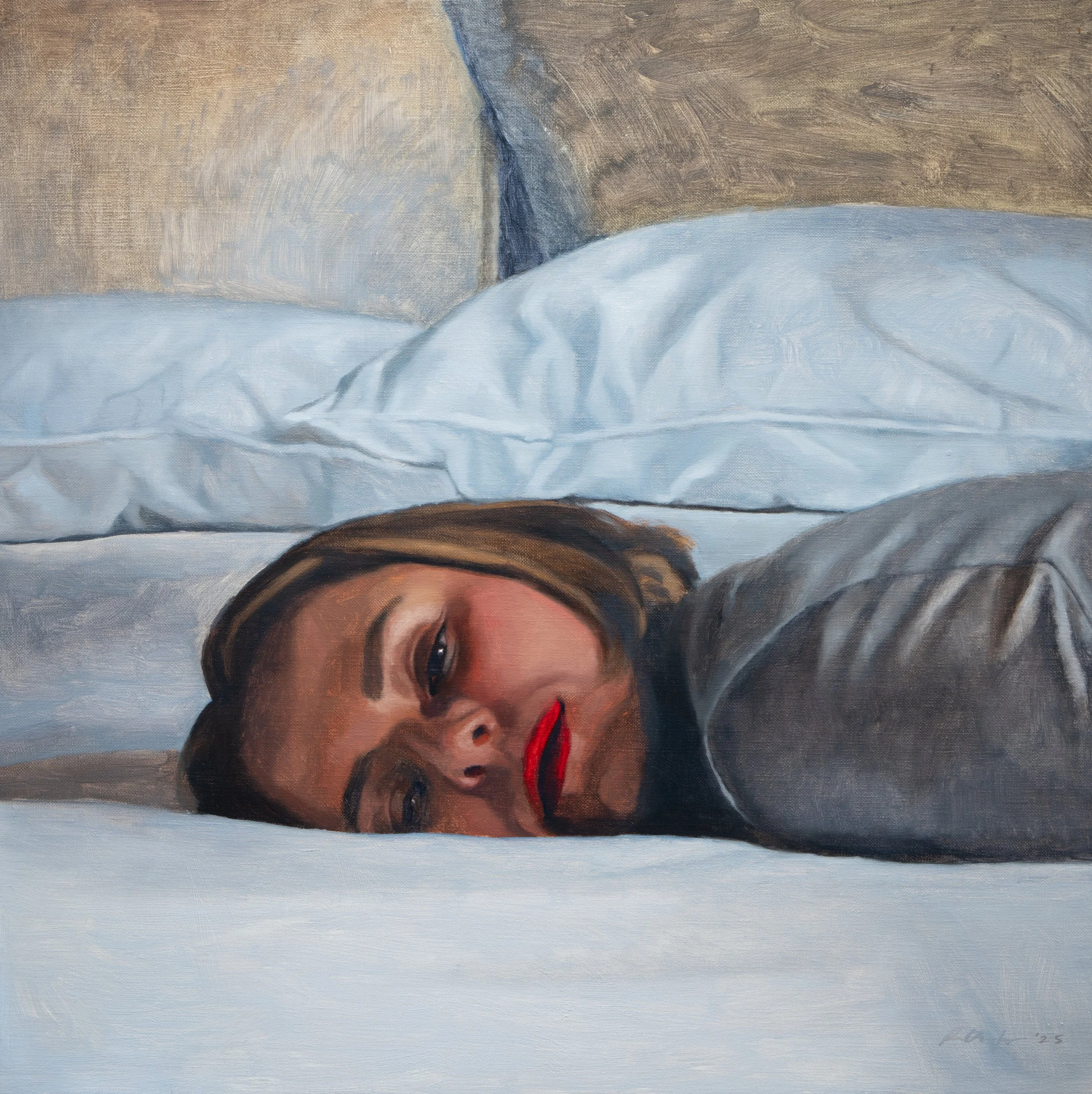 Tuesday 4pm  
Oil on linen  
50cm x 50cm  
Enquire (framed)