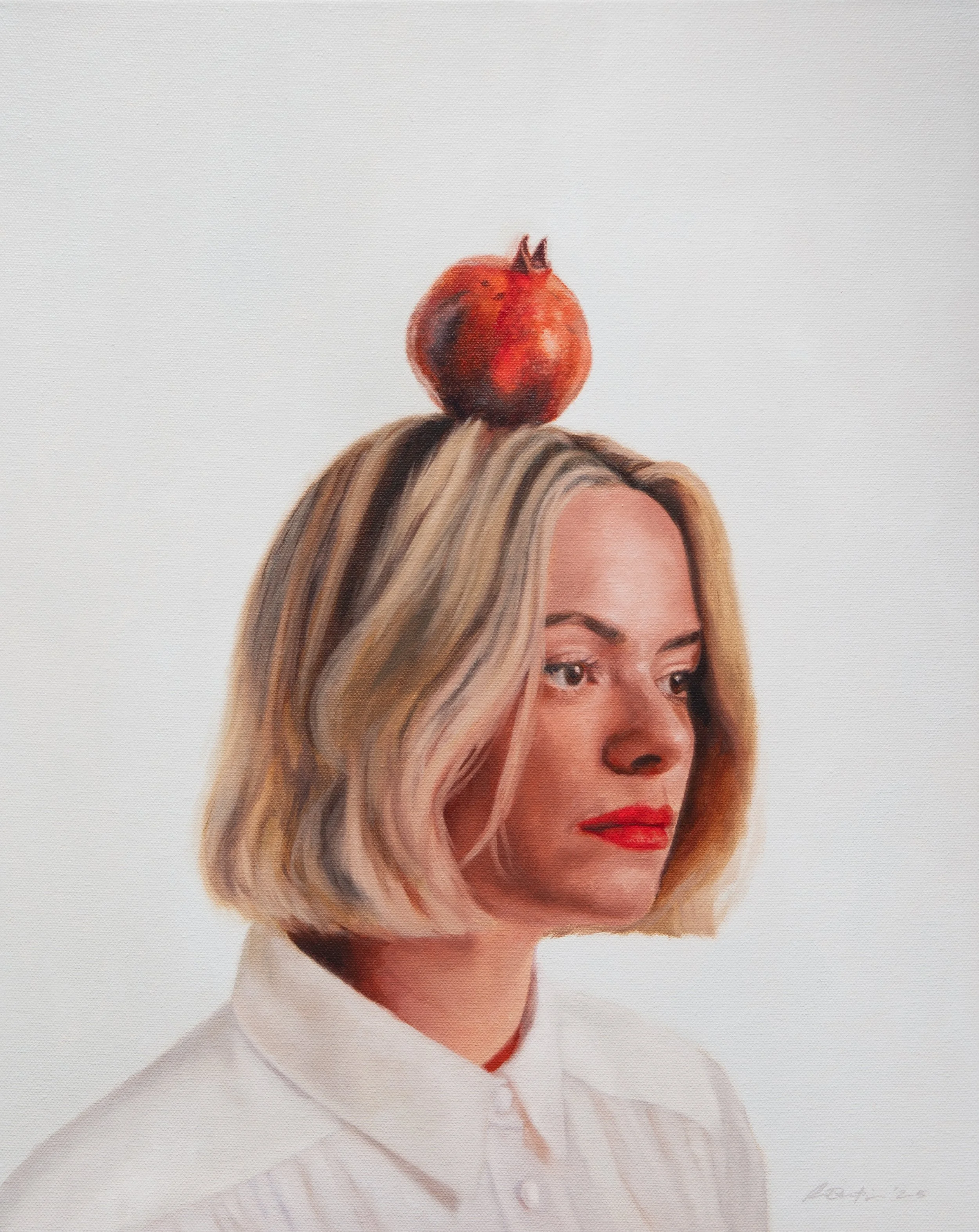 The Perfectionist  
Oil on canvas  
50cm x 40cm  
Sold (framed)