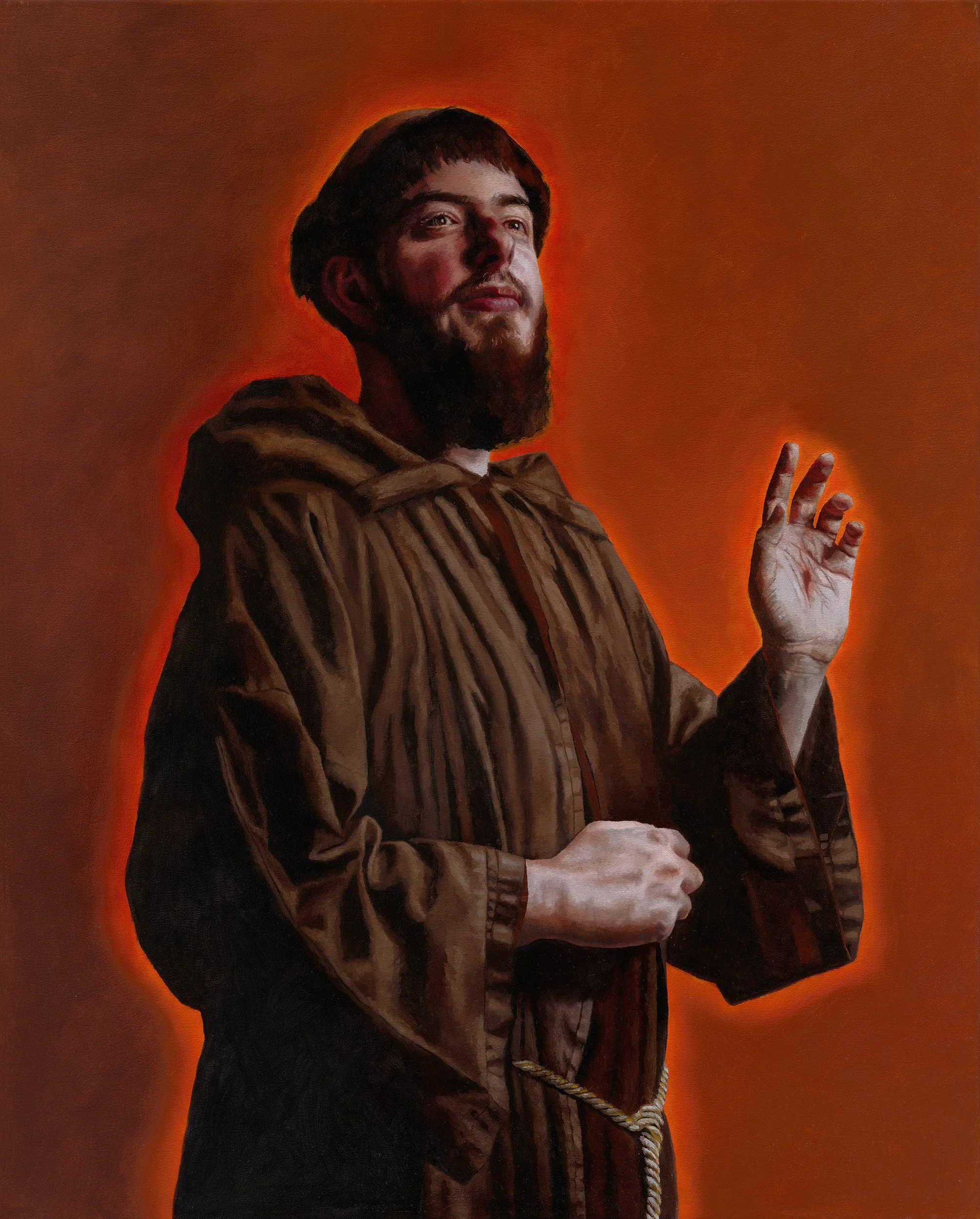 Saint Francis  
Oil on Canvas  
100cm x 80cm  
Private Collection  