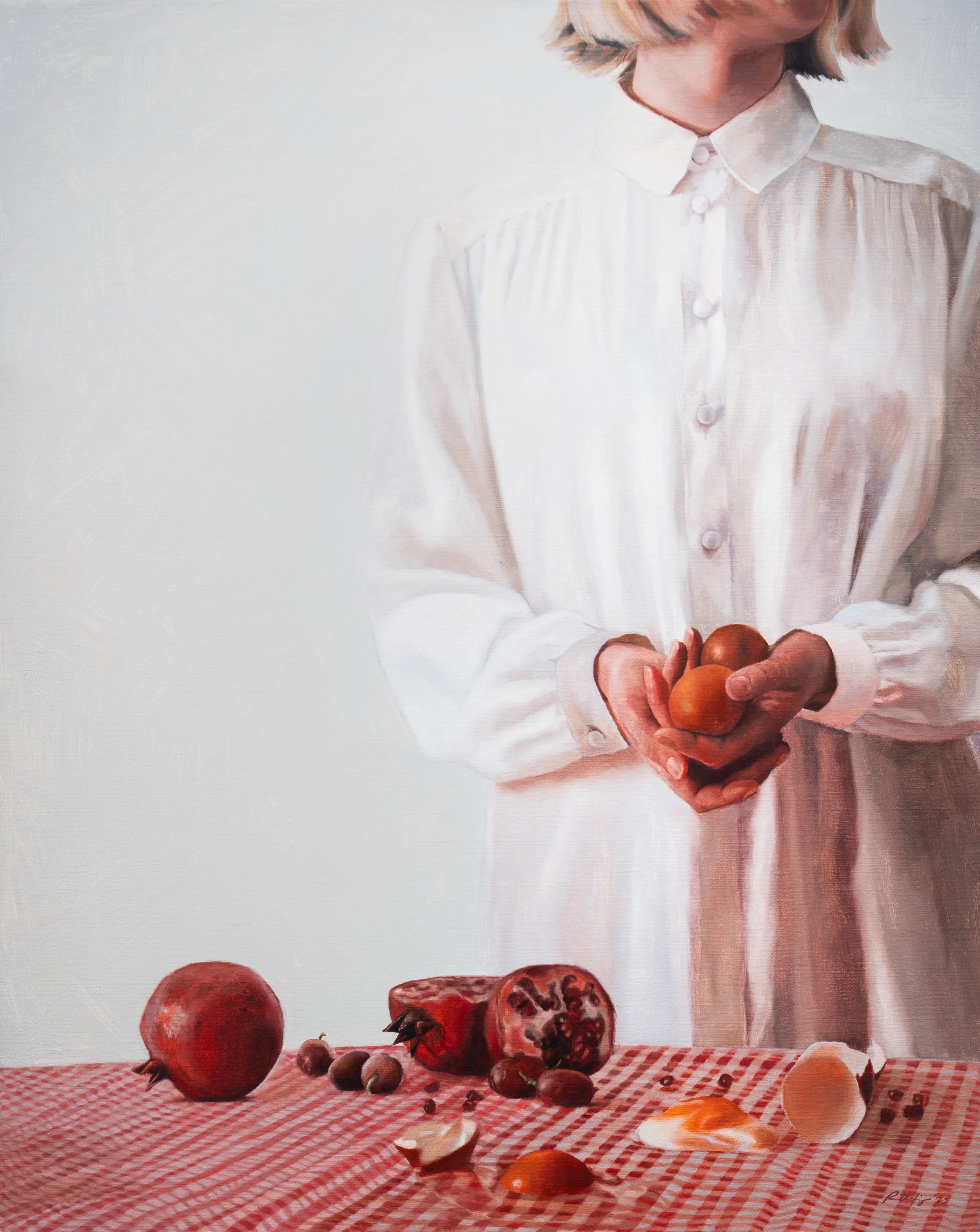All At Once  
Oil on linen  
70cm x 67cm  
Enquire (framed)