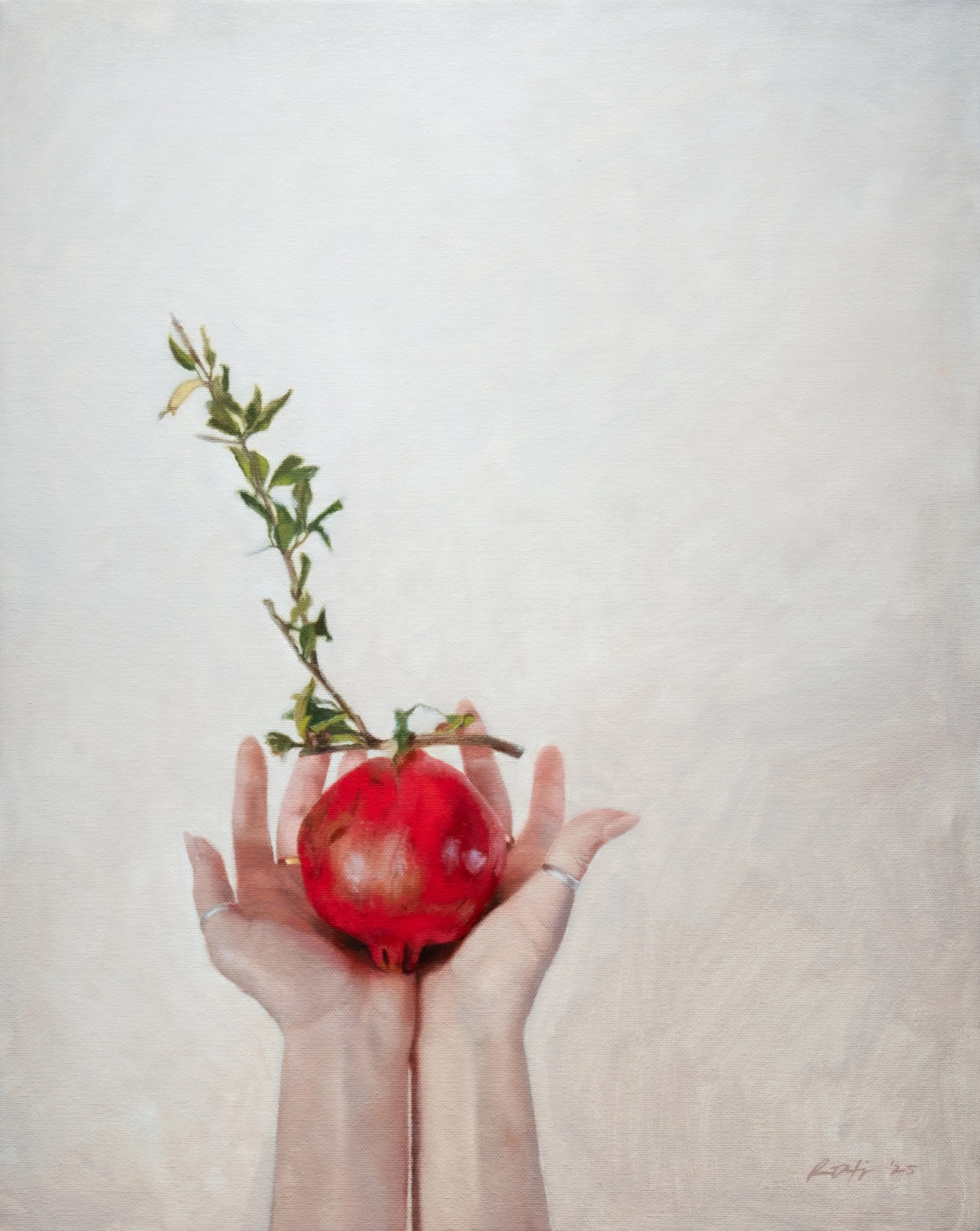 Offering  
Oil on canvas  
50cm x 40cm  
Sold (framed)
