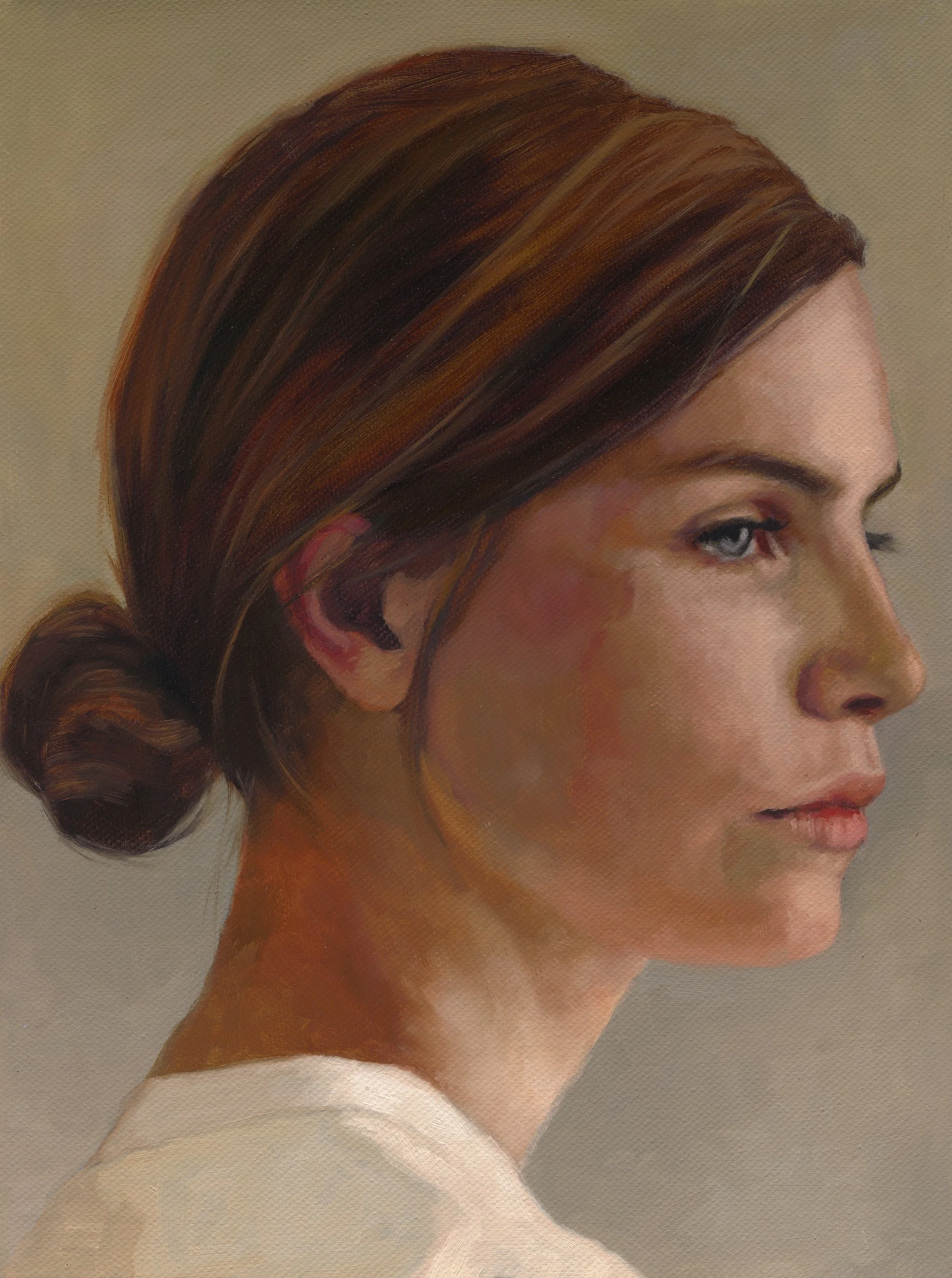 Contemplation  
Oil on Canvas  
20cm x 25cm  
$550 (framed)