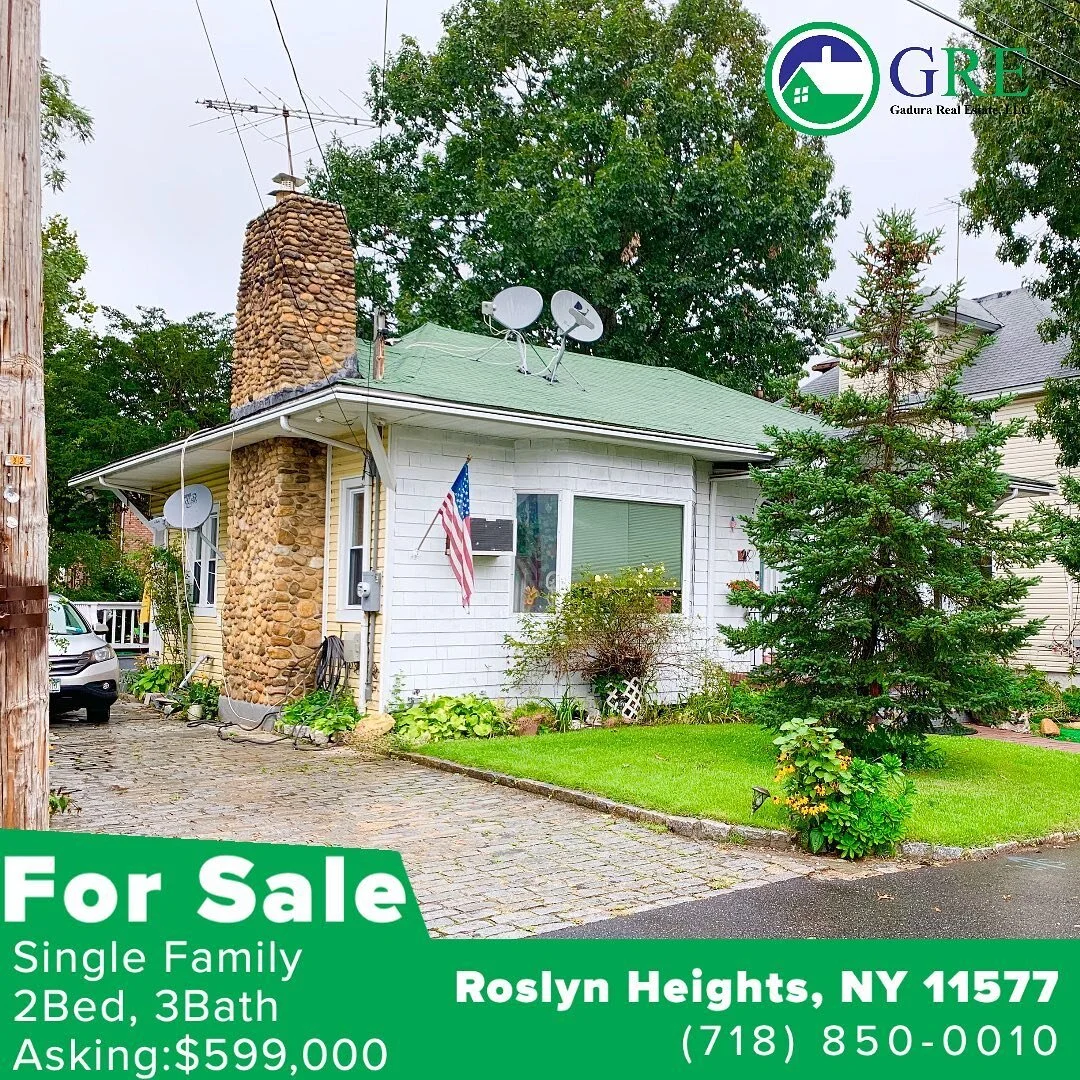 FOR SALE: New listing today in Roslyn Heights. 1 Family home 🏡 Right off the Long Island Express Way. GREAT school district.

Asking: $599,000🤩

#homes #explorepage #fyp #trending #viral #nyc #nycrealtors #forsales #homeforsale #realestate #Gadura 