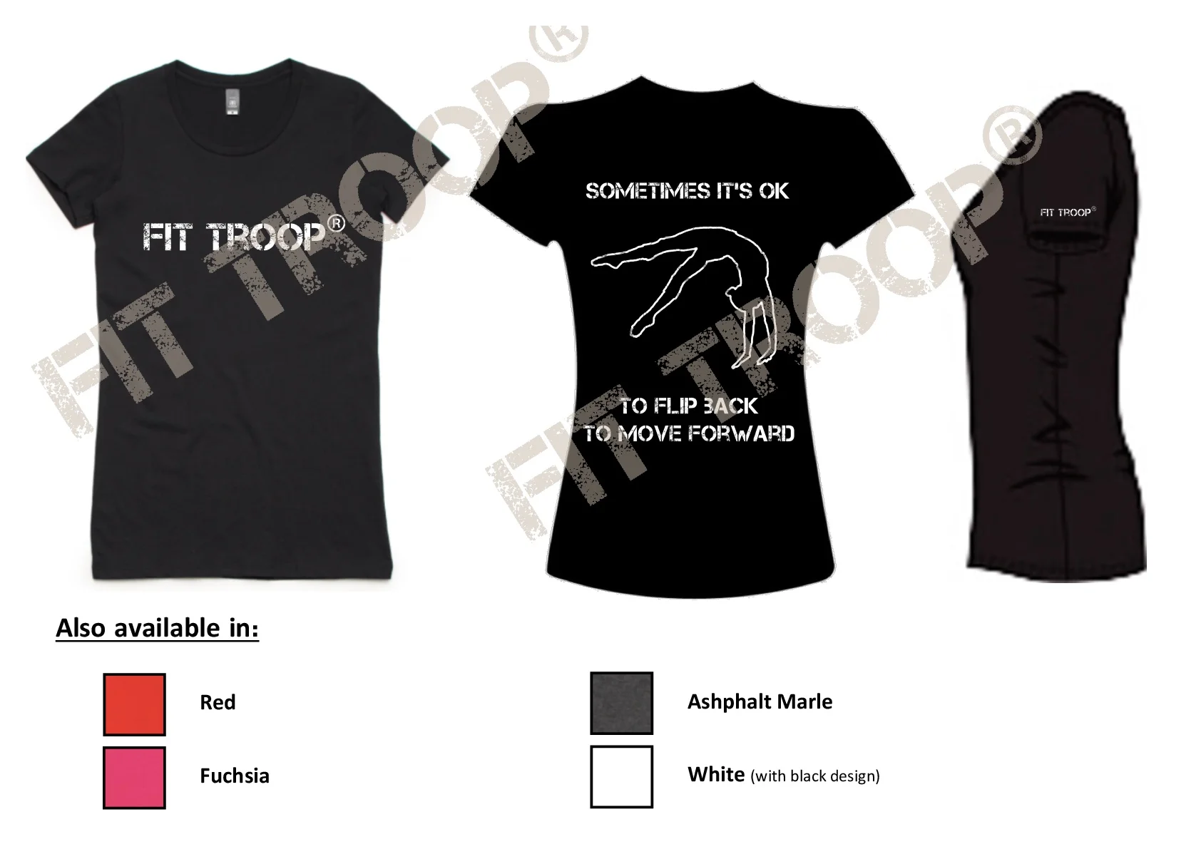 Female T-shirt Backfli