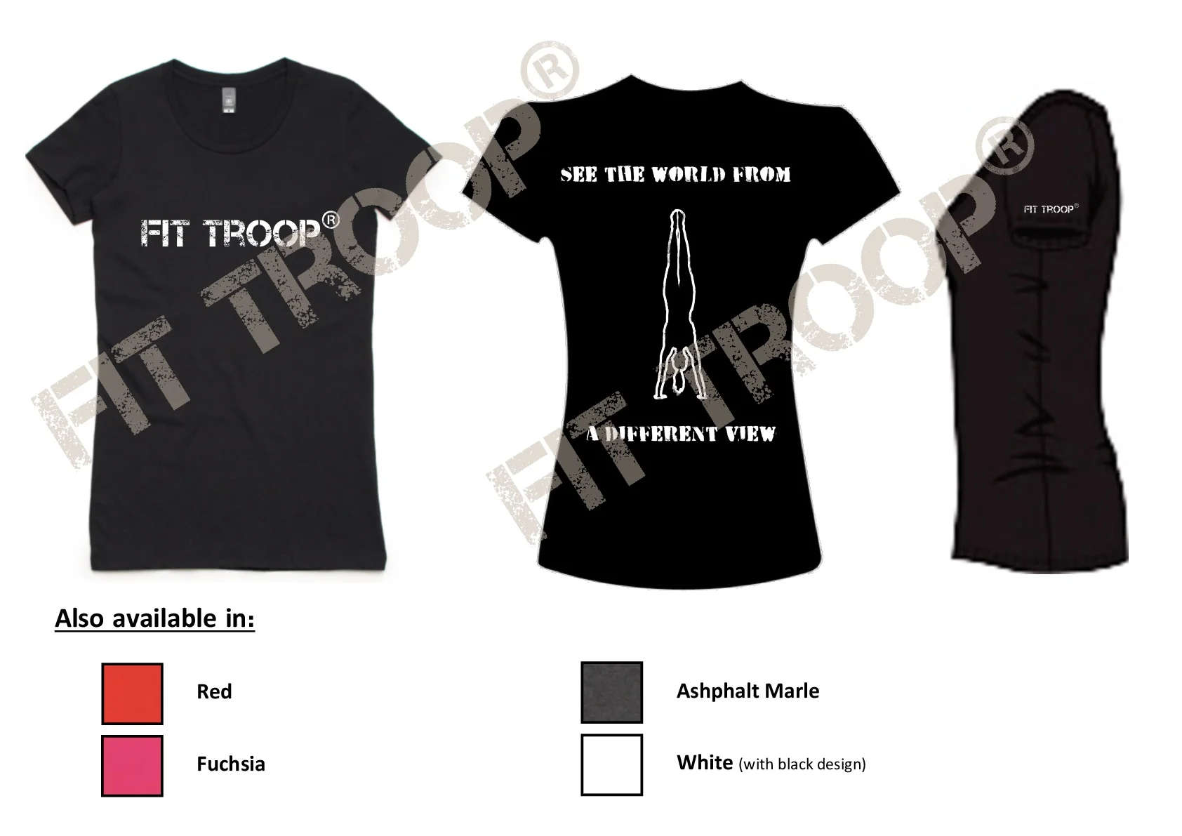 Female T-Shirt Handstand