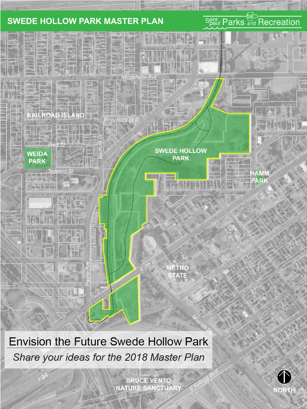 Swede Hollow Park Map Swede Hollow Park — Lower Phalen Creek Project Swede Hollow Park Map Swede Hollow Park — Lower Phalen Creek Project