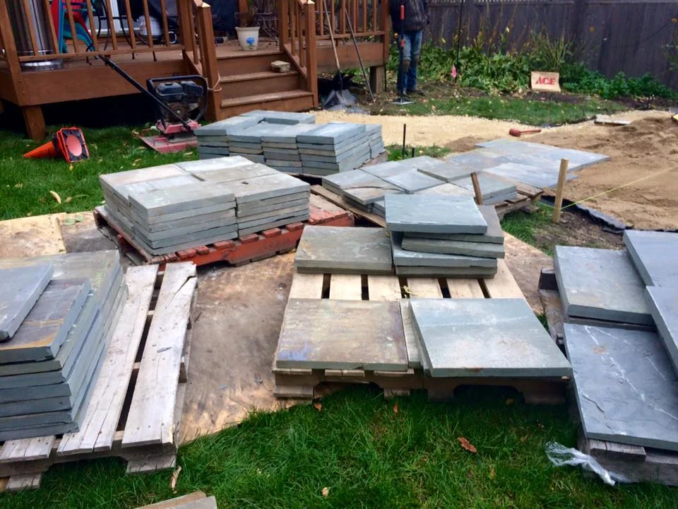 making a blue stone patio.jpg