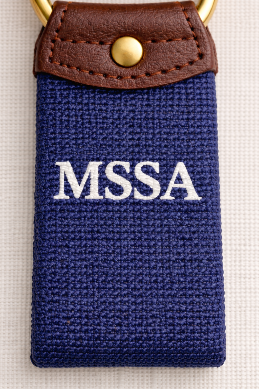 MSSA navy key fob with leather trim.png
