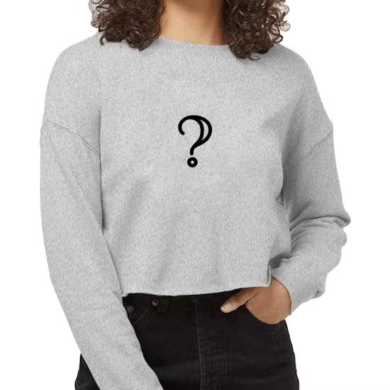 Crop Sweatshirt - Gray