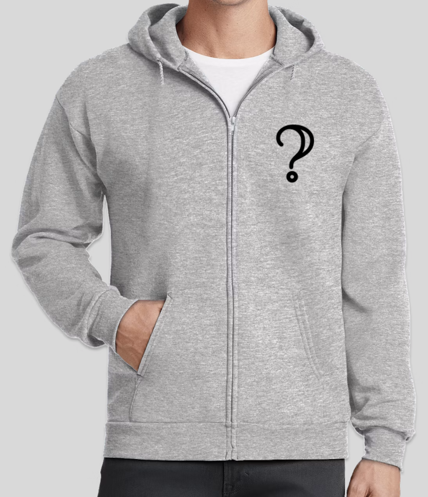 Zip Hoodie - Gray