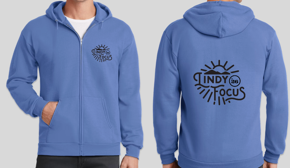 Zip Hoodie - Blue
