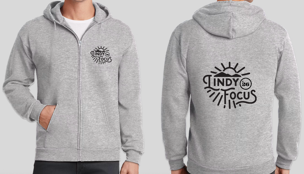 Zip Hoodie - Gray