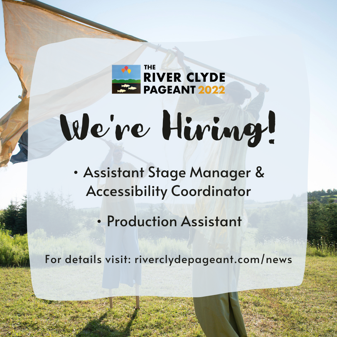 Join Team Pageant we're hiring for two positions this summer! — The River Clyde Pageant