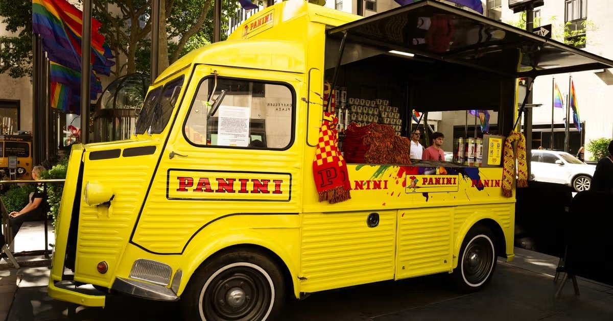 Panini Sticker Truck Rockefeller Center NY