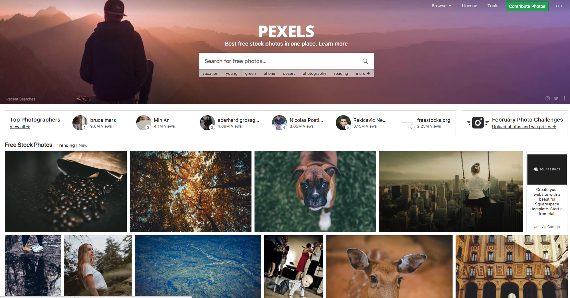 Free stock image sites like Pexels can help you source the right images for your site
