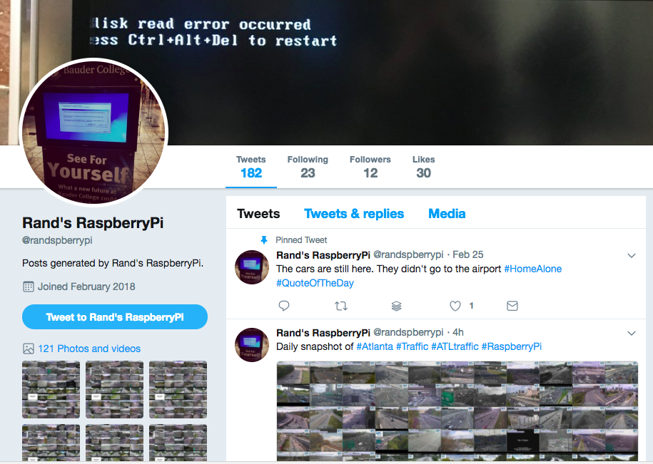 Raspberry Pi Twitter Bot