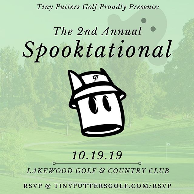 Spooky season has arrived!

Pinehurst format (partner alternating shot) - one stroke bonus per player in costume. RSVP... if you dare.

#tinyputtersgolf #clubupandgetdown