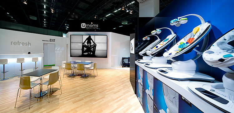 4moms booth at 2015 Kind + Jugend - Cologne, Germany