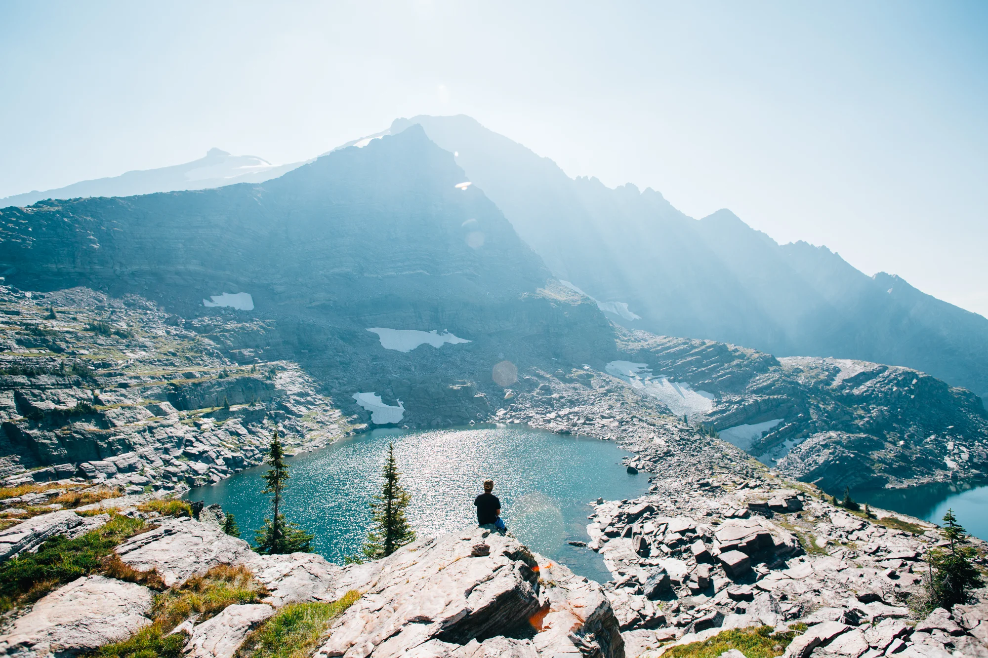 sperry lake trail, glacier national park