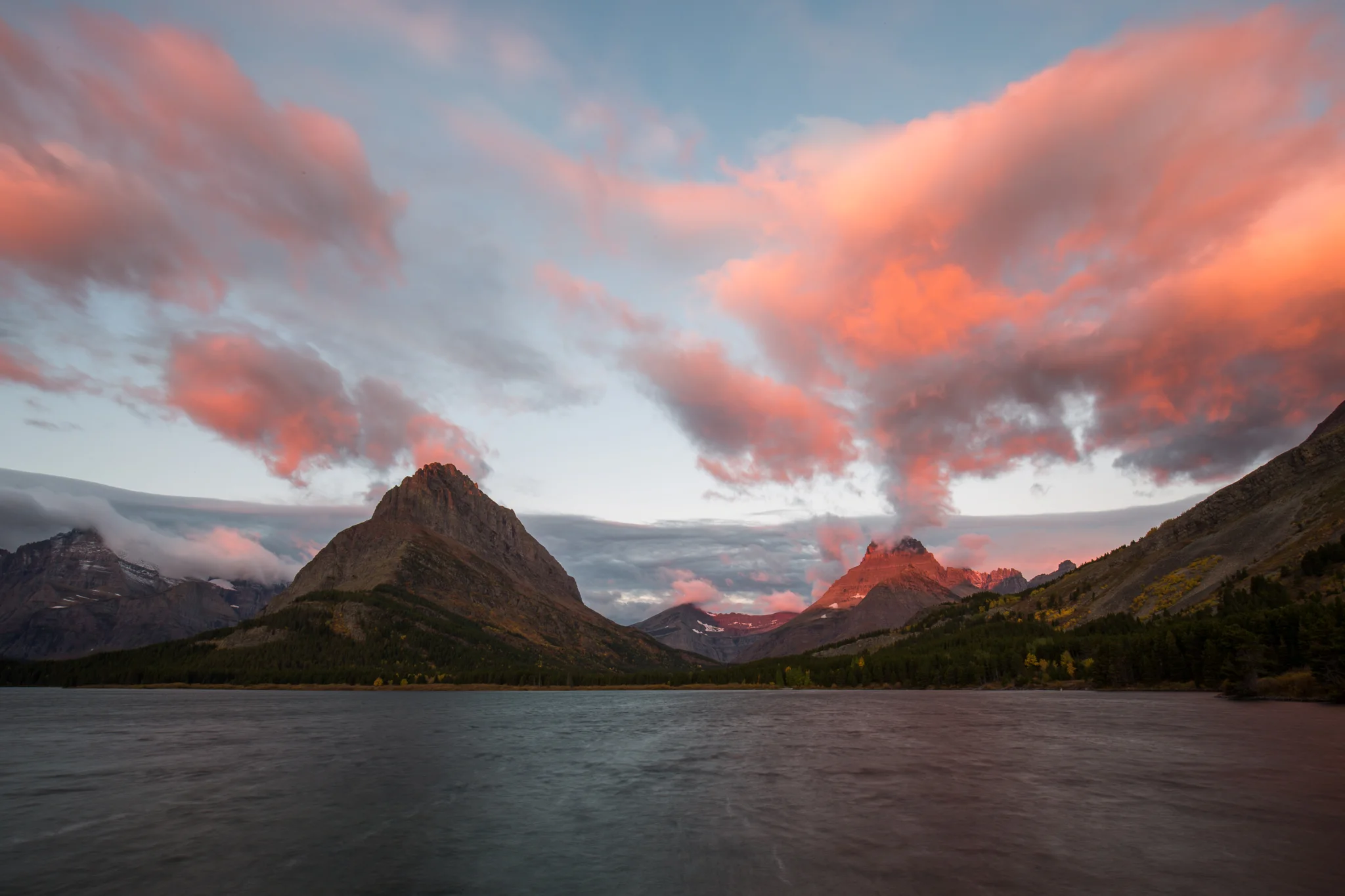 swiftcurrent lake, glacier national park