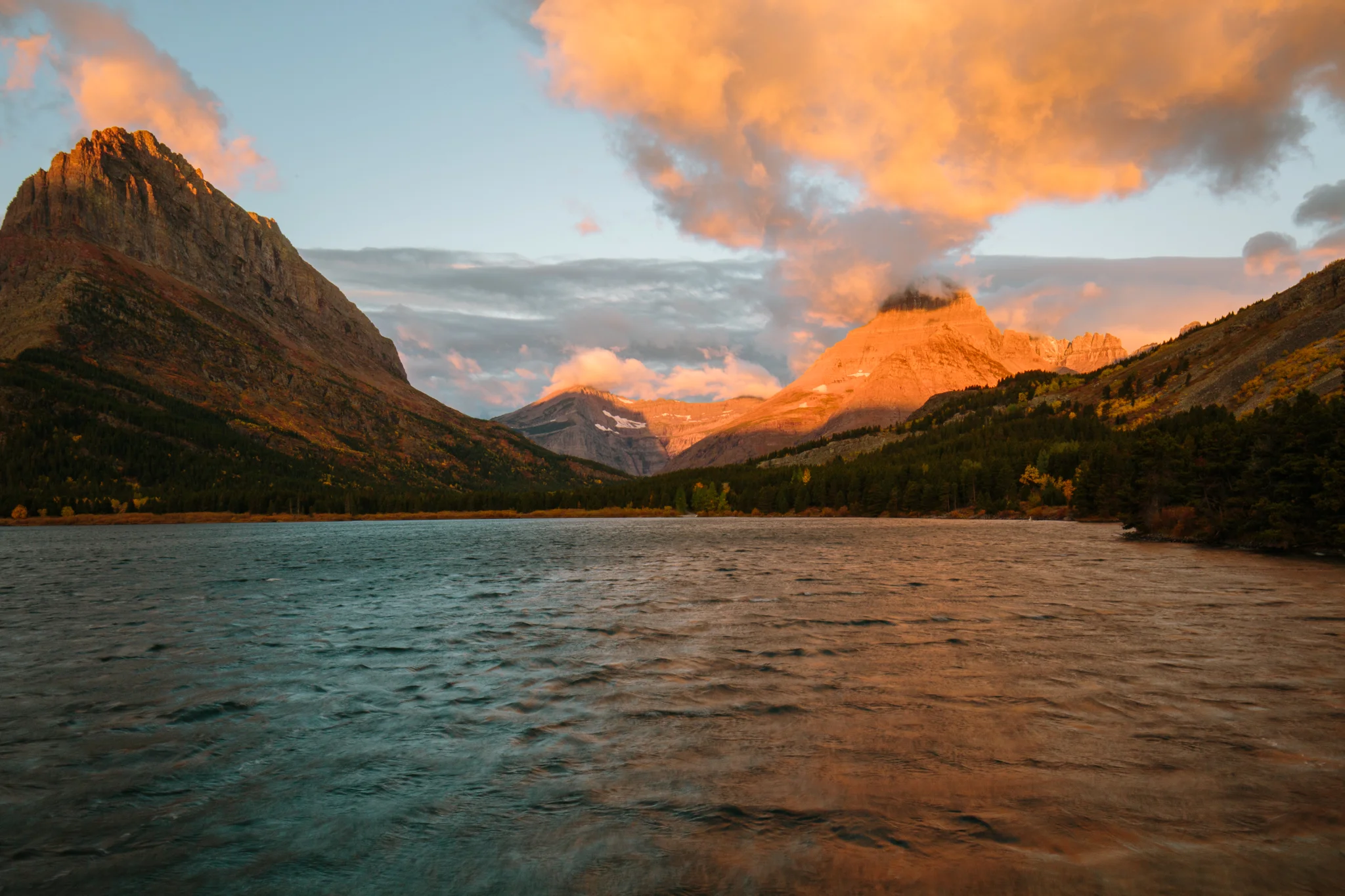 swiftcurrent lake, glacier national park