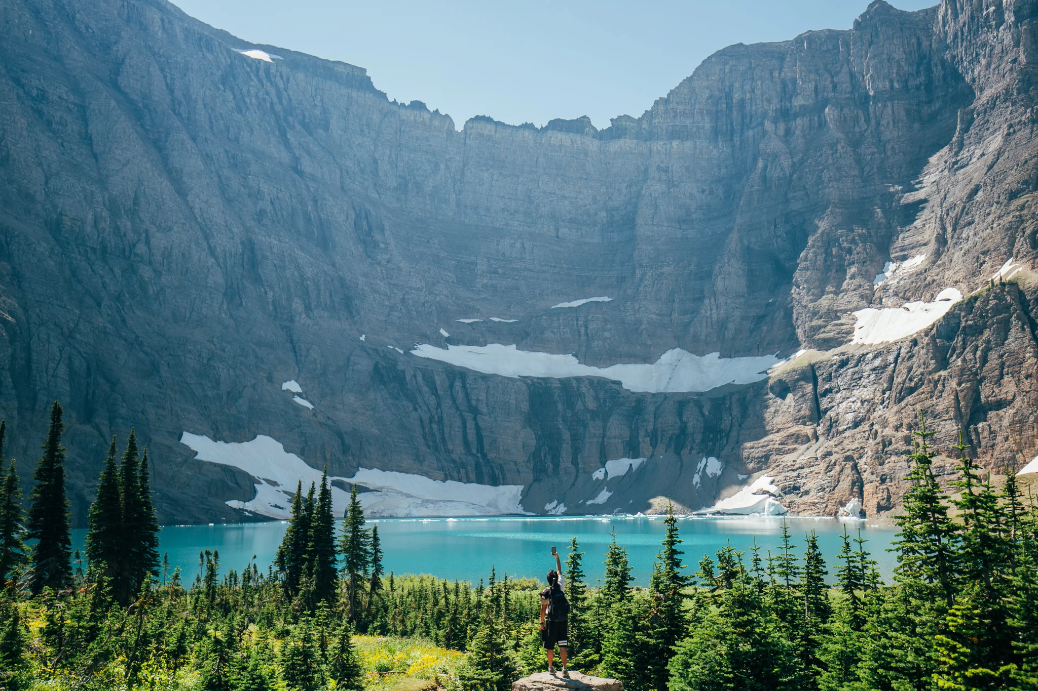 iceberg lake, glacier national park