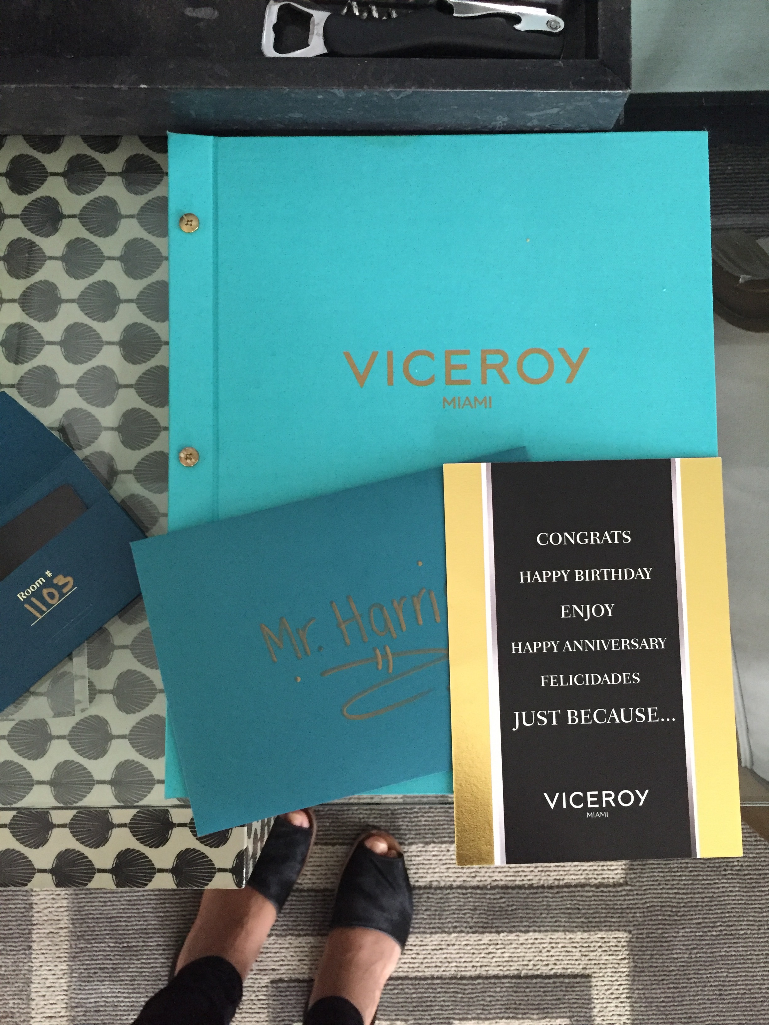 Viceroy Miami Anniversary Card