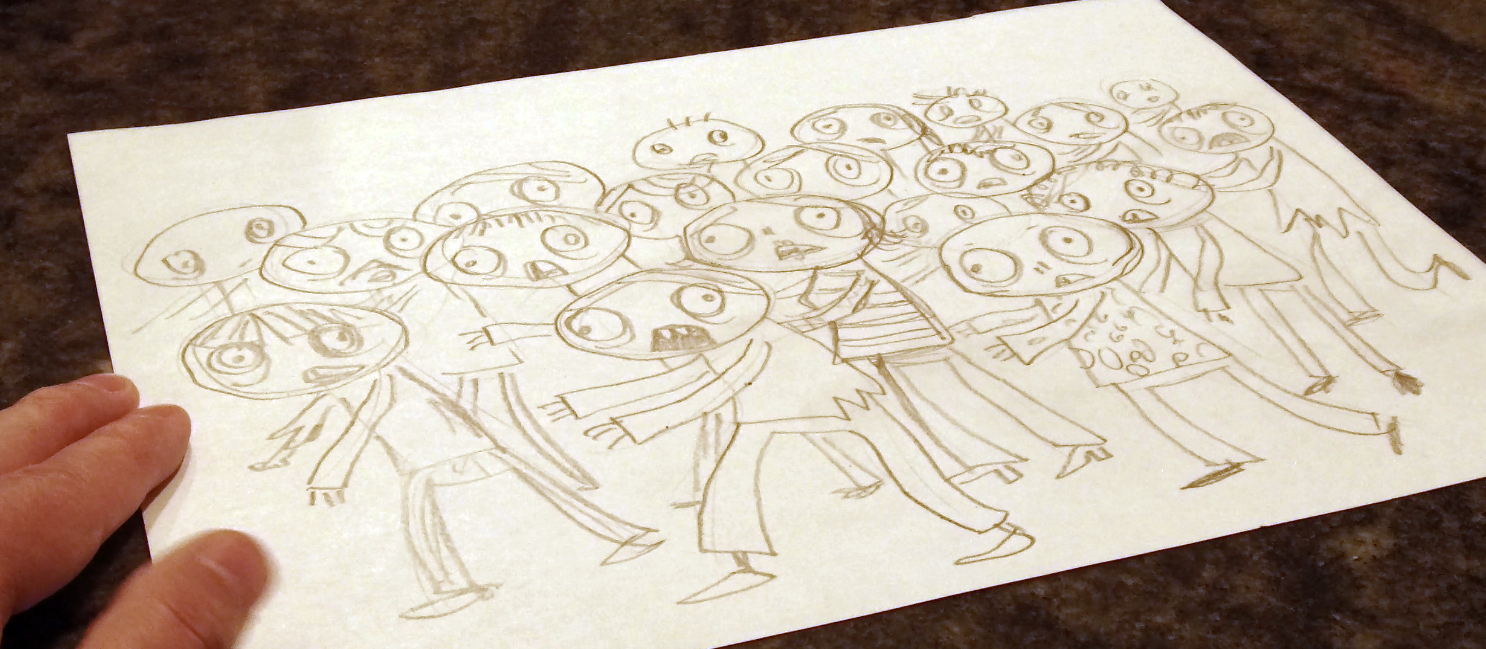 In the class, you'll learn to make your very own hungry zombie horde.