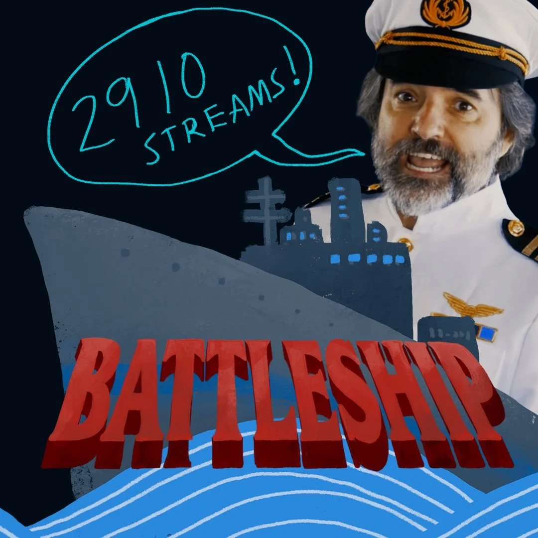 2910 streams in our first week! Thanks so much to everyone who listened to Battleship this week!