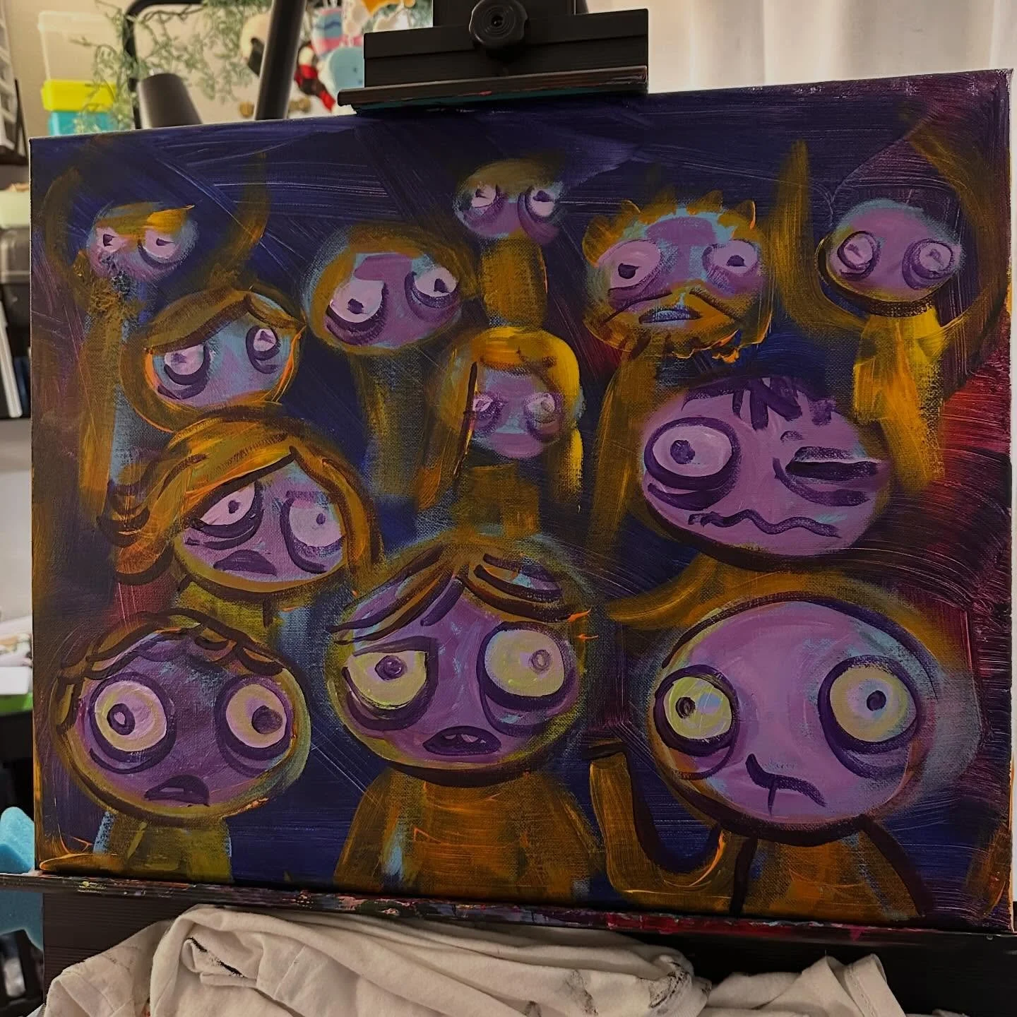 Started a new zombie painting. I haven&rsquo;t done one of these in a while.