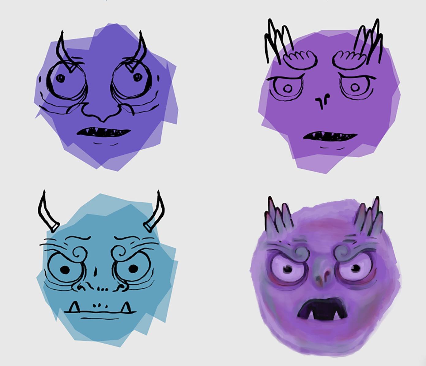 A few old Oni heads.