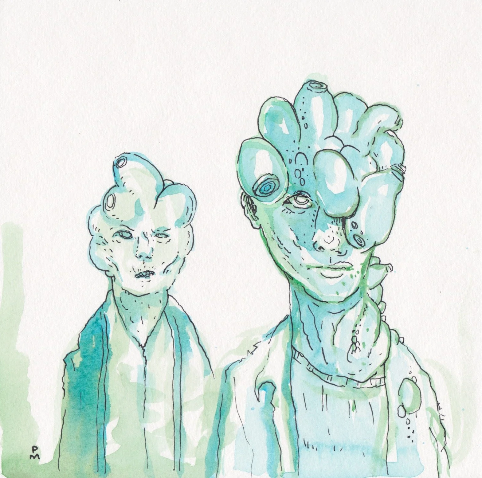 Some pollen people from an old project idea.