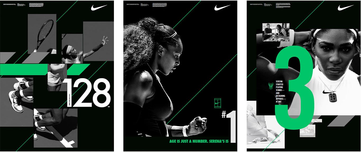 Shipping office posters pay tribute to one of the world’s greatest athletes, Serena Williams.