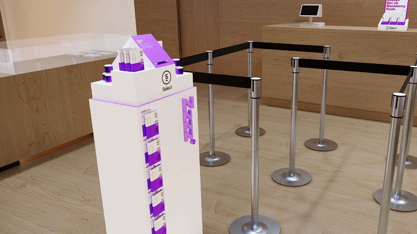 Pedestal fixture concept within non-owned store setting