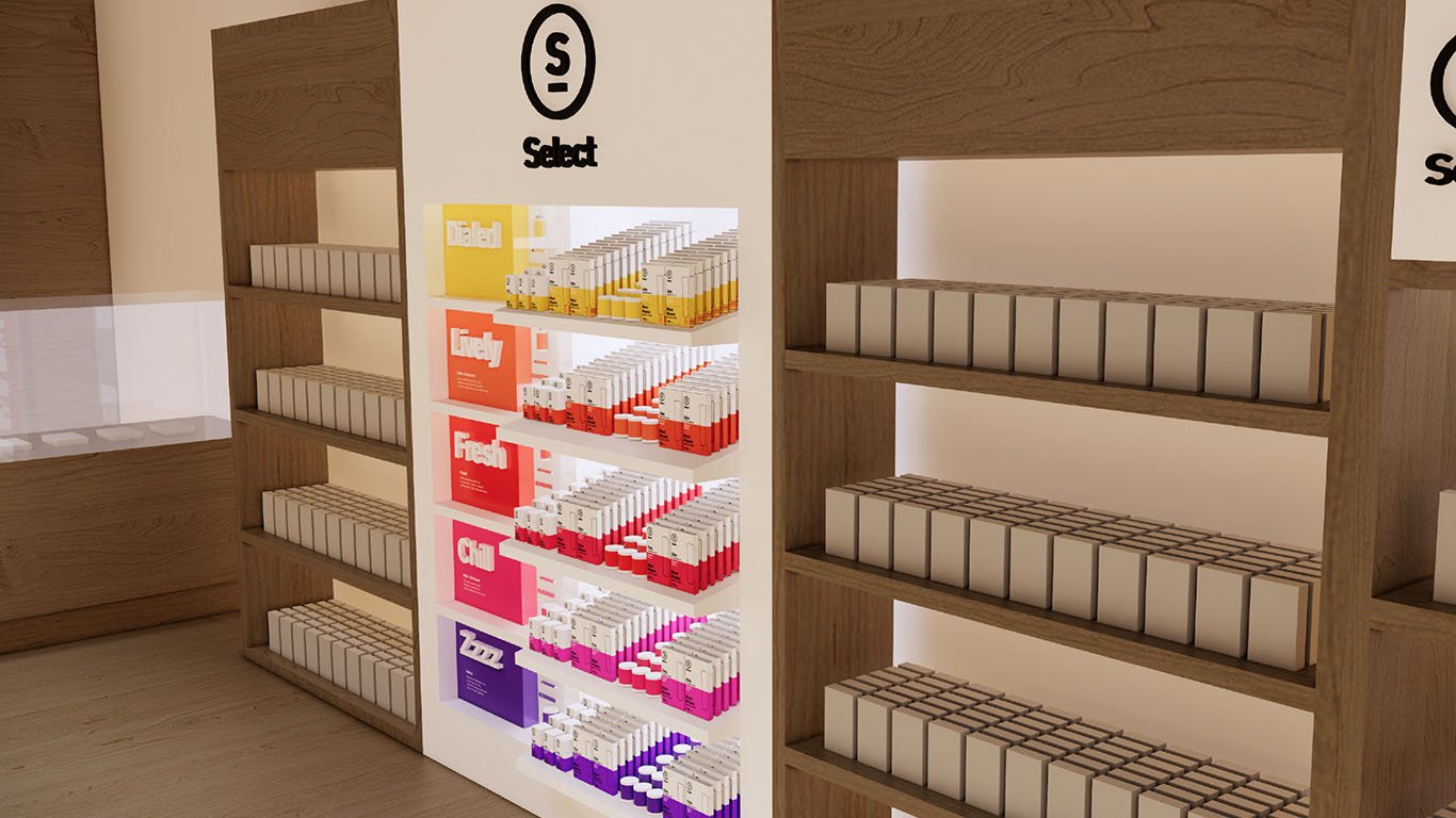 Wall fixture concept within non-owned store setting