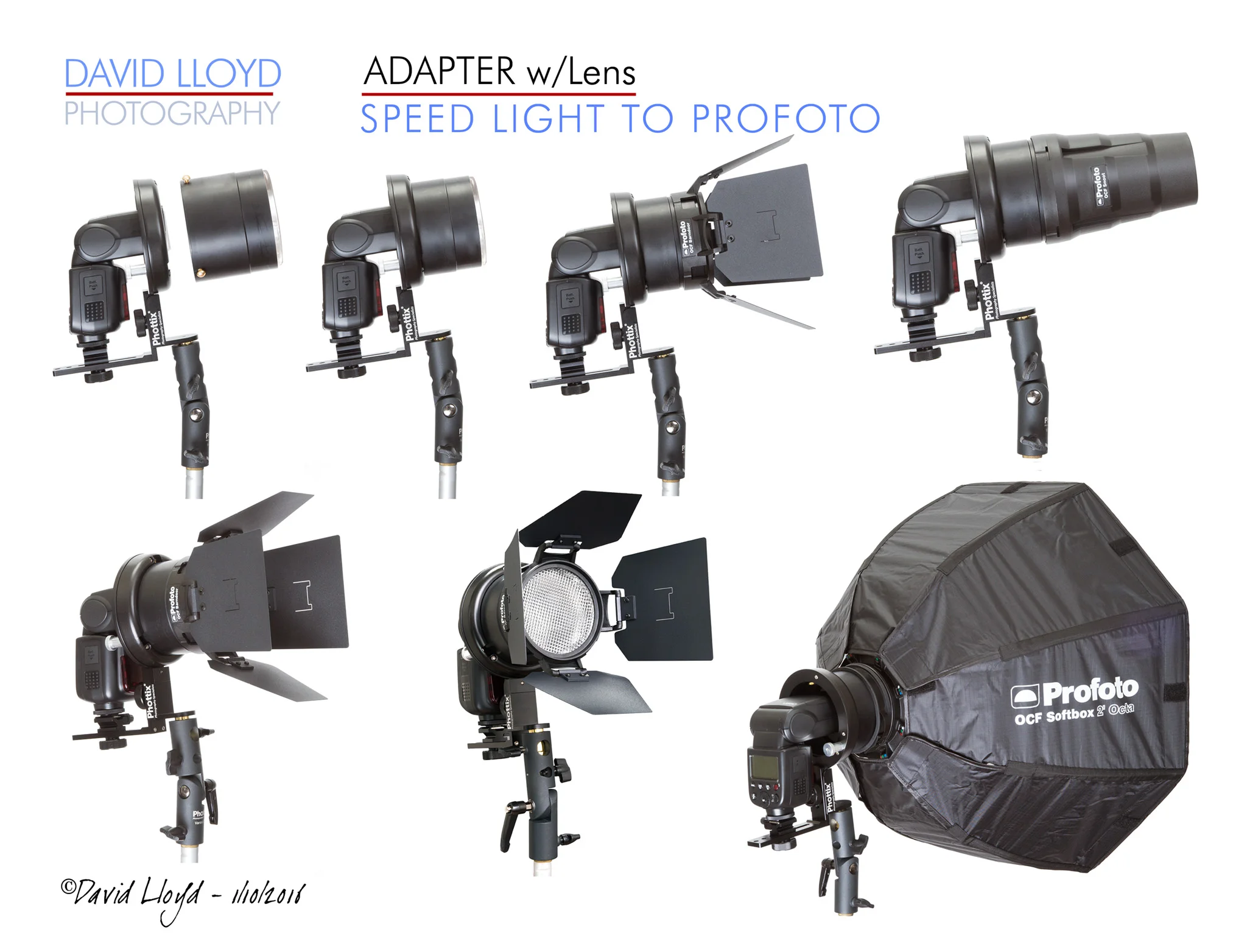 As seen in this photo, my adapter provide the interface for Speed-Lights to Profoto OCF
